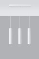 Lagos 3  SL.0325  lampa wisząca biała  Sollux lighting