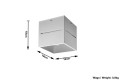 Lobo  SL.0208  oprawa sufitowa szara  Sollux lighting