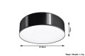 Arena 35  SL.0121  plafon czarny  Sollux lighting
