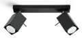 Merida 2  SL.0100 lampa sufitowa regulowana czarna  Sollux lighting