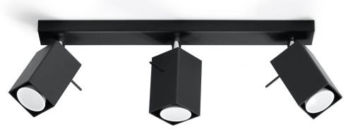 Merida 3 SL.0101 oprawa sufitowa regulowana czarna Sollux lighting