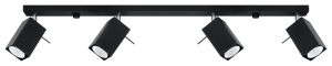 Merida 4L  SL.0459  oprawa sufitowa regulowana czarna  Sollux lighting