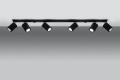 Merida 6L  SL.0460  oprawa sufitowa regulowana czarna  Sollux lighting
