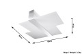 Massimo  SL.0188  plafon chrom  Sollux lighting