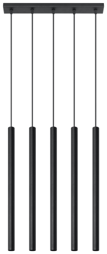 Pastelo 5 SL.0472 lampa wiszaca czarna Sollux lighting