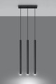 Pastelo 3  SL.0470  lampa wiszaca czarna  Sollux lighting