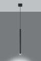 Pastelo 1  SL.0469  lampa wisząca czarna  Sollux lighting