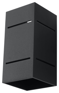 Blocco  SL.0478  kinkiet czarny  Sollux lighting