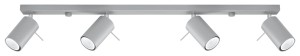 Ring 4L  SL.0453  oprawa sufitowa regulowana szara  Sollux lighting