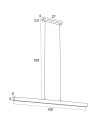 Vermont  3951 lampa wisząca led czarna  Argon