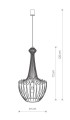 LUKSOR S  8851  lampa wisząca czarna  NOWODVORSKI