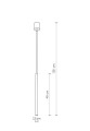 LASER black I  8797  lampa wisząca czarna  NOWODVORSKI