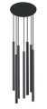 LASER black VII  8920  lampa wisząca czarna  NOWODVORSKI