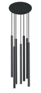 LASER black VII  8920  lampa wisząca czarna  NOWODVORSKI