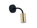 EYE FLEX S brass 9067  kinkiet regulowany z wyłącznikiem mosiężno-czarny  NOWODVORSKI