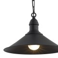 Lampa wisząca 1 żarówka Erba 631 czarna Argon