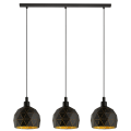 ROCCAFORTE  97846  lampa wisząca czarno-złota  EGLO