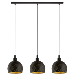 ROCCAFORTE  97846  lampa wisząca czarno-złota  EGLO