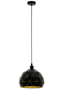 ROCCAFORTE  97841  lampa wiszaca czarno-złota  EGLO