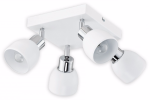 Feniks O2594 P4 BIA  lampa sufitowa regulowana biały mat/chrom Lemir