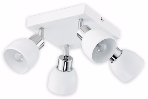 Feniks O2594 P4 BIA lampa sufitowa regulowana biały mat/chrom Lemir
