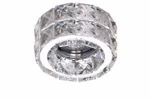 Oczko do zabudowy chrom, kryształ ESTER 2 CHROME  AZZARDO AZ1451