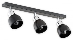 Feniks O2593 P3 CZA  lampa sufitowa regulowana czarny półmat/chrom Lemir