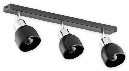 Feniks O2593 P3 CZA lampa sufitowa regulowana czarny półmat/chrom Lemir
