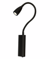VERONICA BLACK MB459-Z-BK KINKIET LED REGULOWANY Z WYŁĄCZNIKIEM IP44  AZZARDO AZ1548