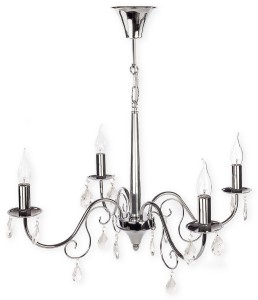 Lampa wisząca "Velio" żyrandol 4 pł. O1954 CH Lemir