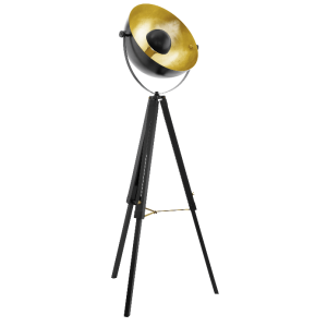 Covaleda  49618 lampa podłogowa czarno-złota Eglo