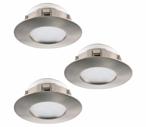 PINEDA 95823 OPRAWY DO ZABUDOWY NIKIEL MAT LED 3SZT. IP44/IP29  EGLO