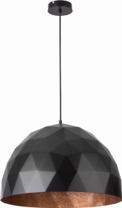 Diament L 31368 lampa wisząca czarno-miedziana Sigma