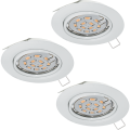 PENETO 94406 OPRAWY DO ZABUDOWY BIAŁE REGULOWANE LED 3SZT.  EGLO