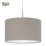 Pasteri 31572 lampa wisząca szarobrązowa Eglo