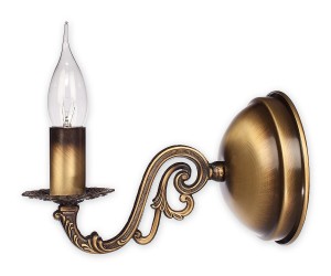 Lampa ścienna  Arkadia kinkiet 1 pł.  patyna O2120 K1 PAT Lemir