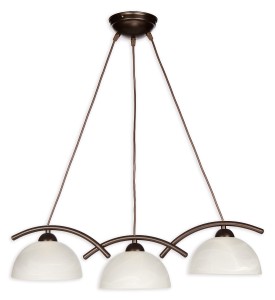 Lampa wisząca Loko listwa 3 pł.  rdza wenge O1743 RW  Lemir